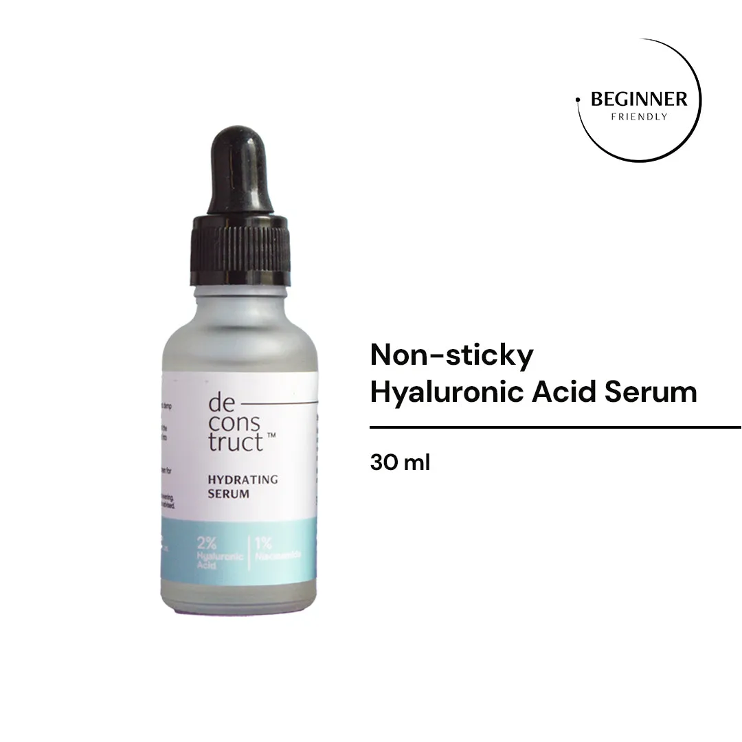 2% Hyaluronic Acid Serum with 1% Niacinamide | Oil Free Hydrating Face serum