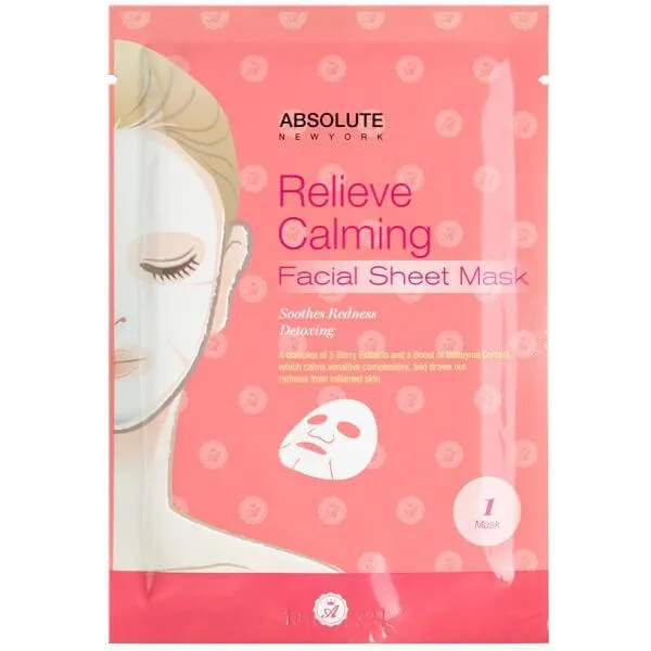 Absolute New York Relieve Calming Facial Sheet Mask