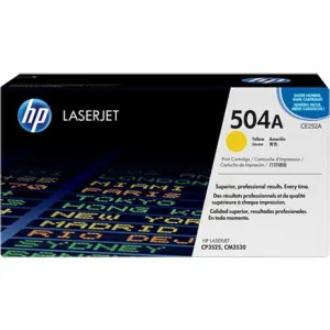 HP 504A Yellow Toner Cartridge- CE252A