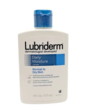 Lubriderm Daily Moisture Lotion 6fl oz.