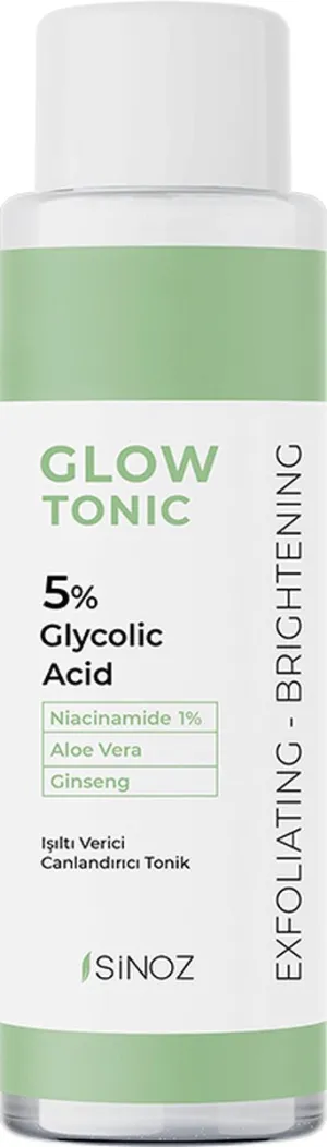 SiNOZ Glow Tonic 5% Glycolic Acid - 200ml | سينوز تونر جليكوليك اسيد 5 % - 200 مل